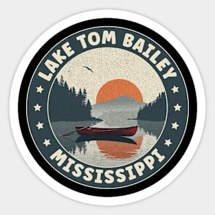 Lake Tom Bailey Mississippi Sunset Sticker